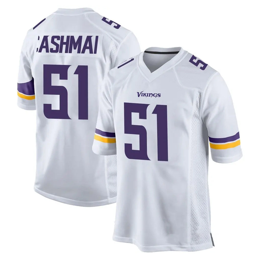 Friene M.Vikings #51 Blake Cashman Player White Home Game Stitched Jerseys