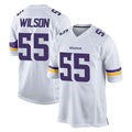 Friene M.Vikings #55 Eric Wilson Player White Home Game Stitched Jerseys