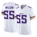 Friene M.Vikings #55 Eric Wilson Player White Limited Vapor F.U.S.E. Home Game Stitched Jerseys