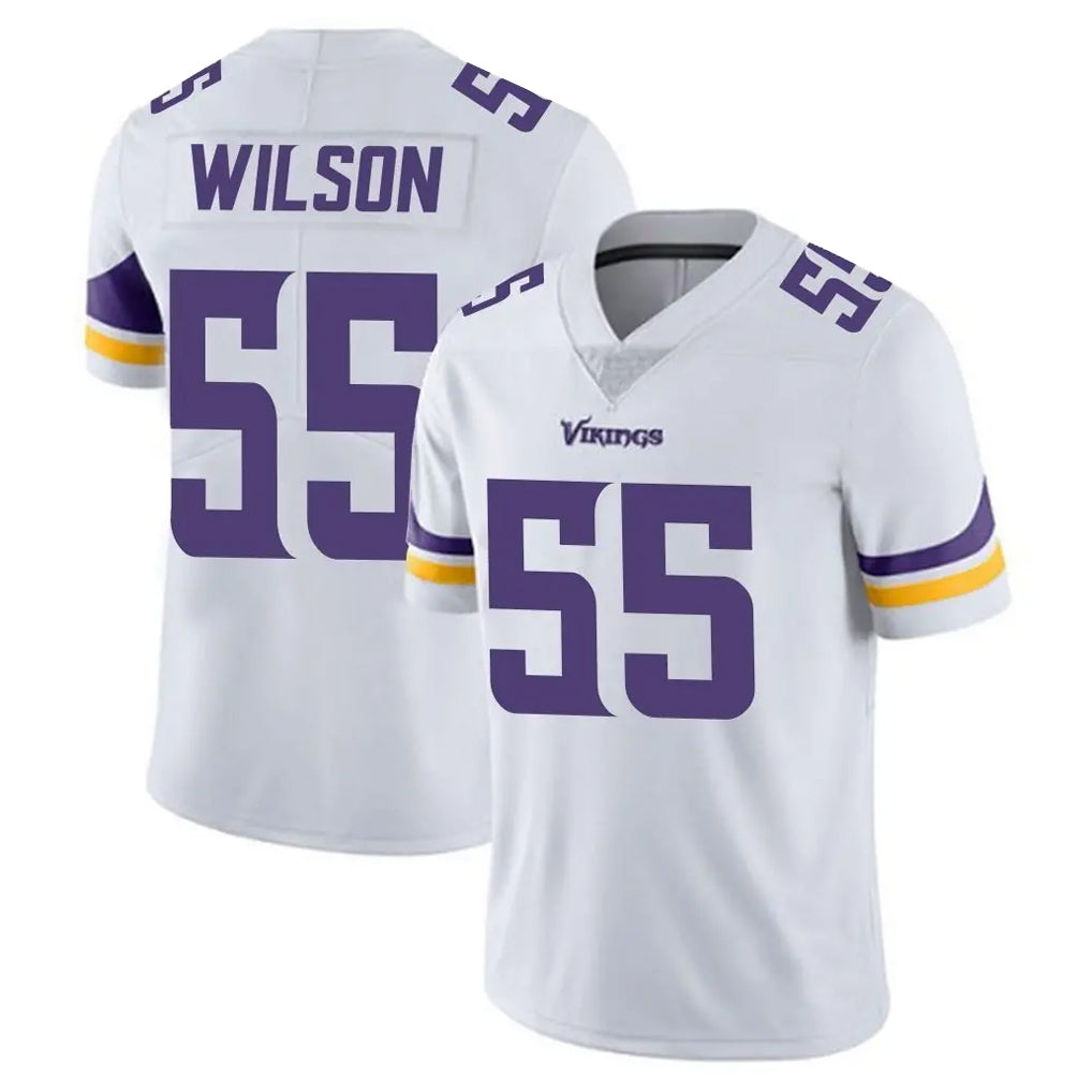 Friene M.Vikings #55 Eric Wilson Player White Limited Vapor Untouchable Home Game Stitched Jerseys