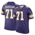 Friene M.Vikings #71 Christian Darrisaw Player Purple Limited Classic Home Game Stitched Jerseys