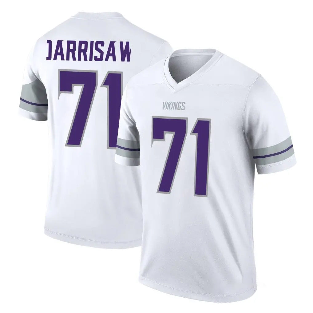Friene M.Vikings #71 Christian Darrisaw Player White Alternate Legend Home Game Stitched Jerseys