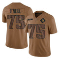 Friene M.Vikings #75 Brian O'Neill Player Brown Salute To Service Limited Stitched Jerseys
