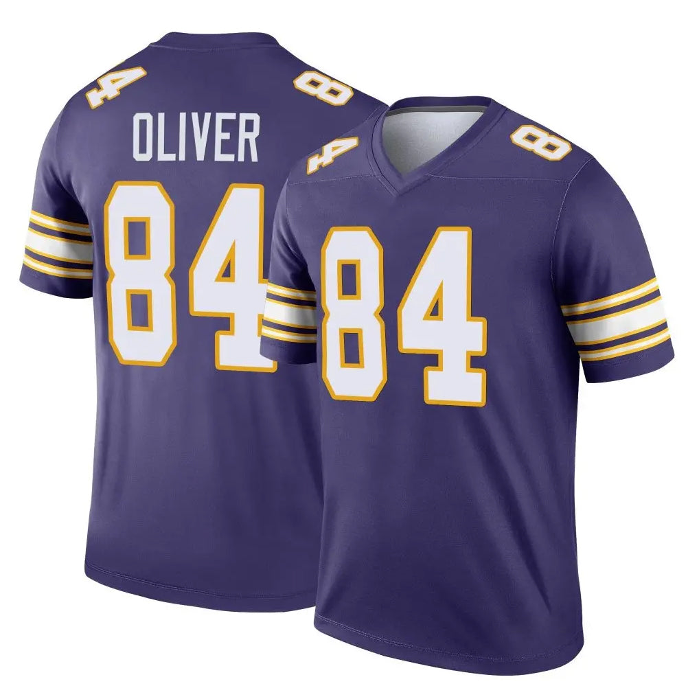 Friene M.Vikings #84 Josh Oliver Player Purple Limited Classic Home Game Stitched Jerseys
