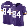 Friene M.Vikings #84 Josh Oliver Player Purple Limited Vapor F.U.S.E. Home Game Stitched Jerseys