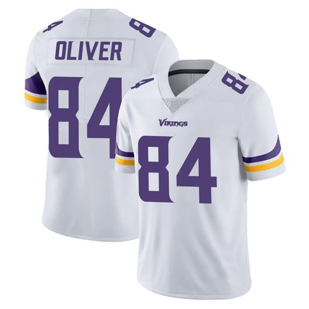 Friene M.Vikings #84 Josh Oliver Player White Limited Vapor Untouchable Home Game Stitched Jerseys