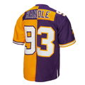 Friene M.Vikings #93 John Randle Mitchell & Ness PurpleGold 1998 Split Legacy Replica Stitched Jerseys