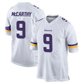Friene M.Vikings #9 J.J. McCarthy Player White Home Game Stitched Jerseys