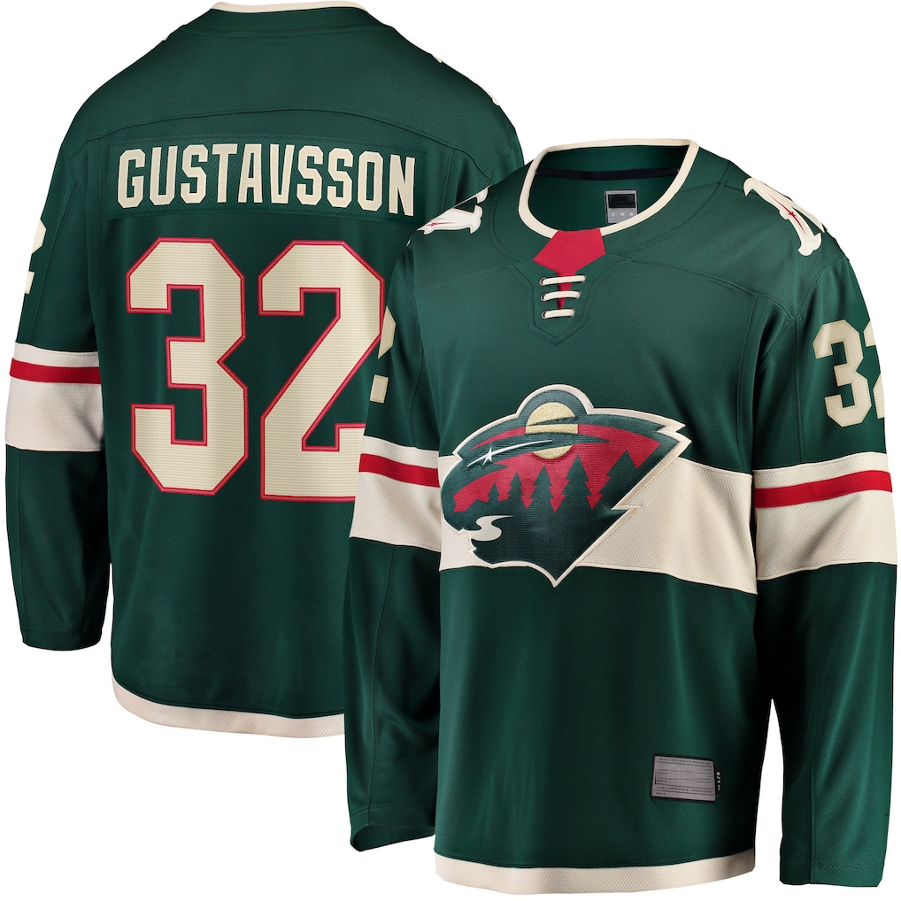 Friene M.Wild #32 Filip Gustavsson Green Home Breakaway Player Jerseys