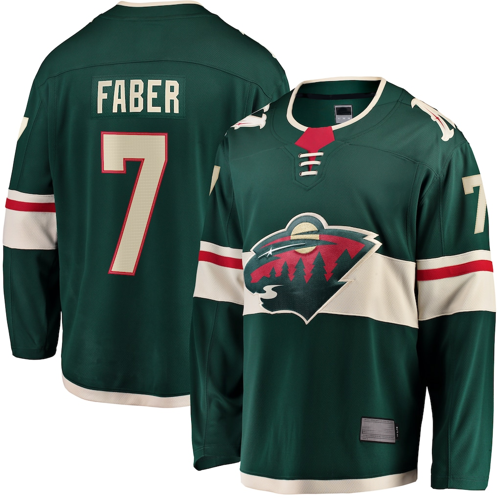 Friene M.Wild #7 Brock Faber Green Home Breakaway Player Jerseys