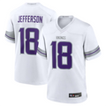 Friene MN.Vikings #18 Justin Jefferson Player White Replica Game Stitched Jerseys