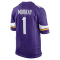 Friene MN.Vikings #1 Kyler Murray Purple Game Stitched Jerseys