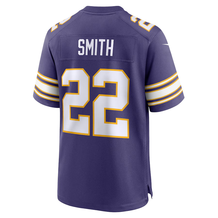 Friene MN.Vikings #22 Harrison Smith Player Purple Classic Game Stitched Jerseys
