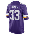 Friene MN.Vikings #33 Aaron Jones Player Purple Home Game Stitched Jerseys