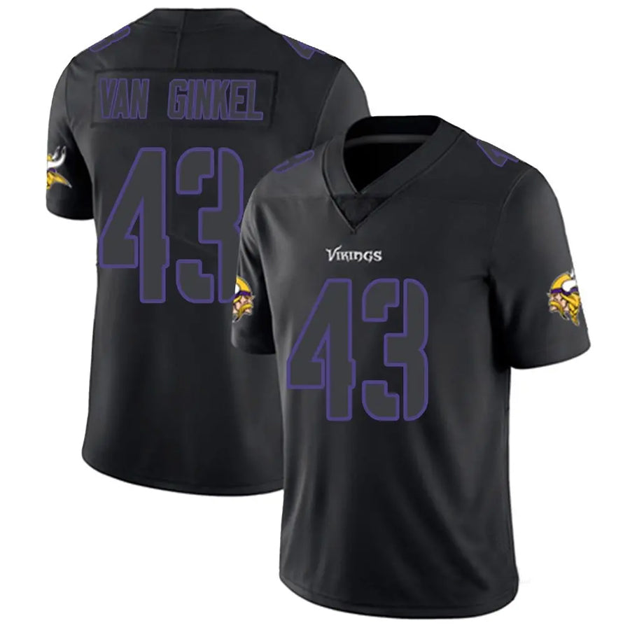 Friene MN.Vikings #43 Andrew Van Ginkel Player Limited Black Impact Game Stitched Jerseys