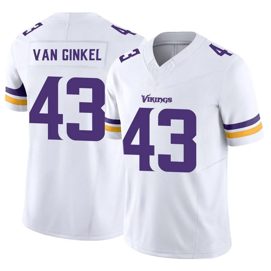 Friene MN.Vikings #43 Andrew Van Ginkel Player White Vapor F.U.S.E. Limited Stitched Jerseys