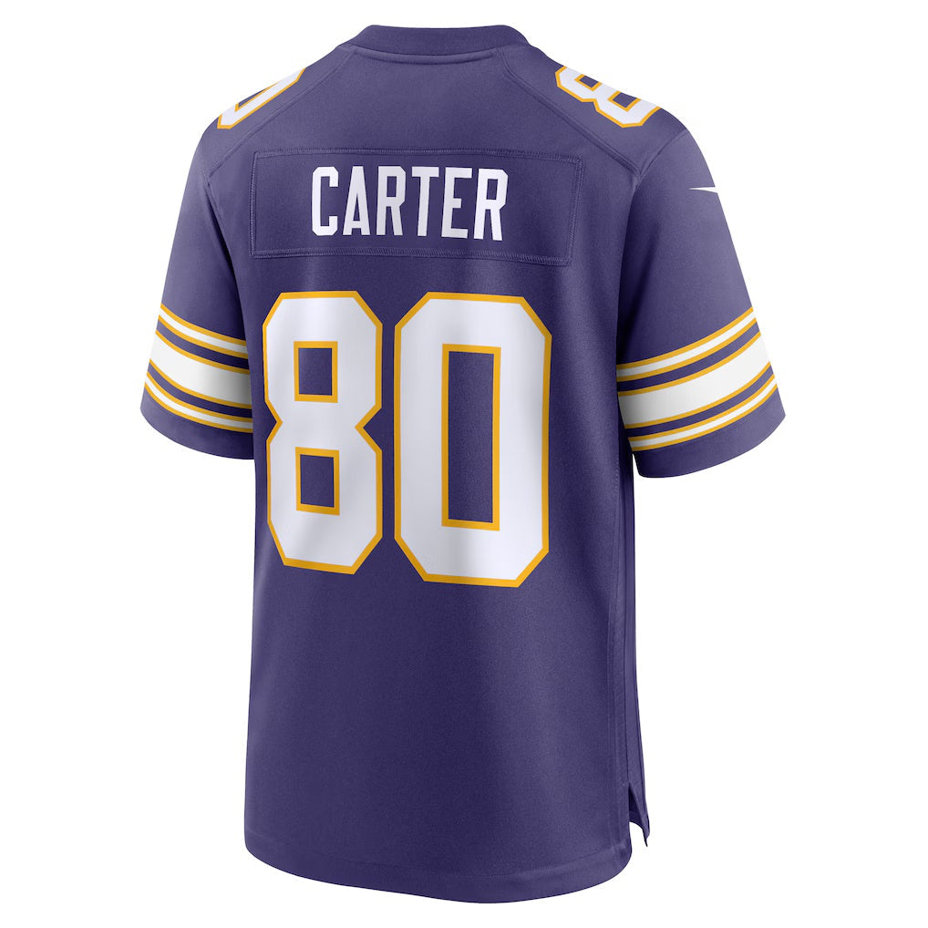 Friene MN.Vikings #80 Cris Carter Purple Retired Player Alternate Game Stitched Jerseys