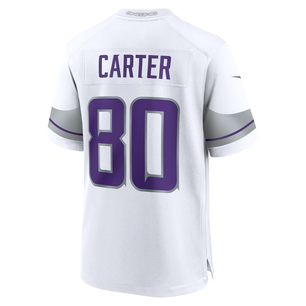 Friene MN.Vikings #80 Cris Carter White Alternate Retired Player Game Stitched Jerseys
