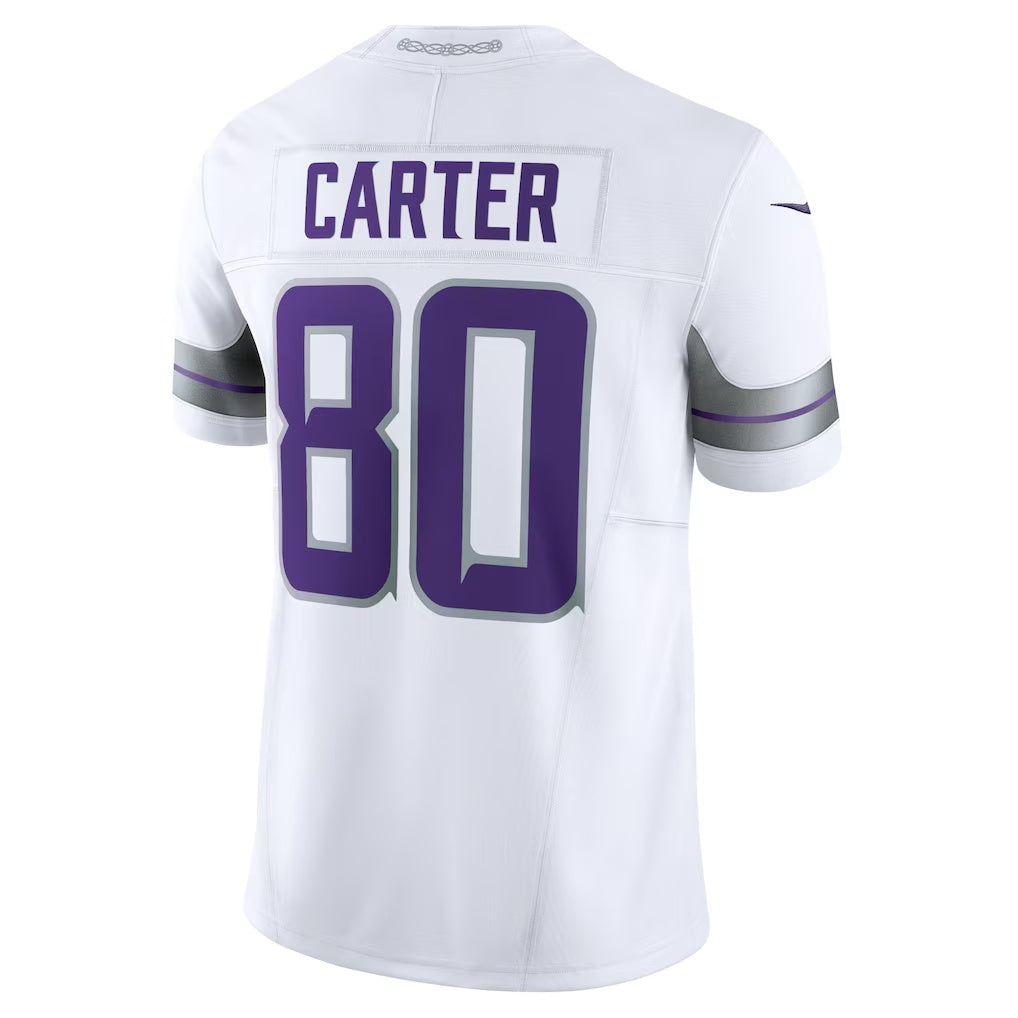 Friene MN.Vikings #80 Cris Carter White Alternate Vapor F.U.S.E. Retired Player Limited Stitched Jerseys