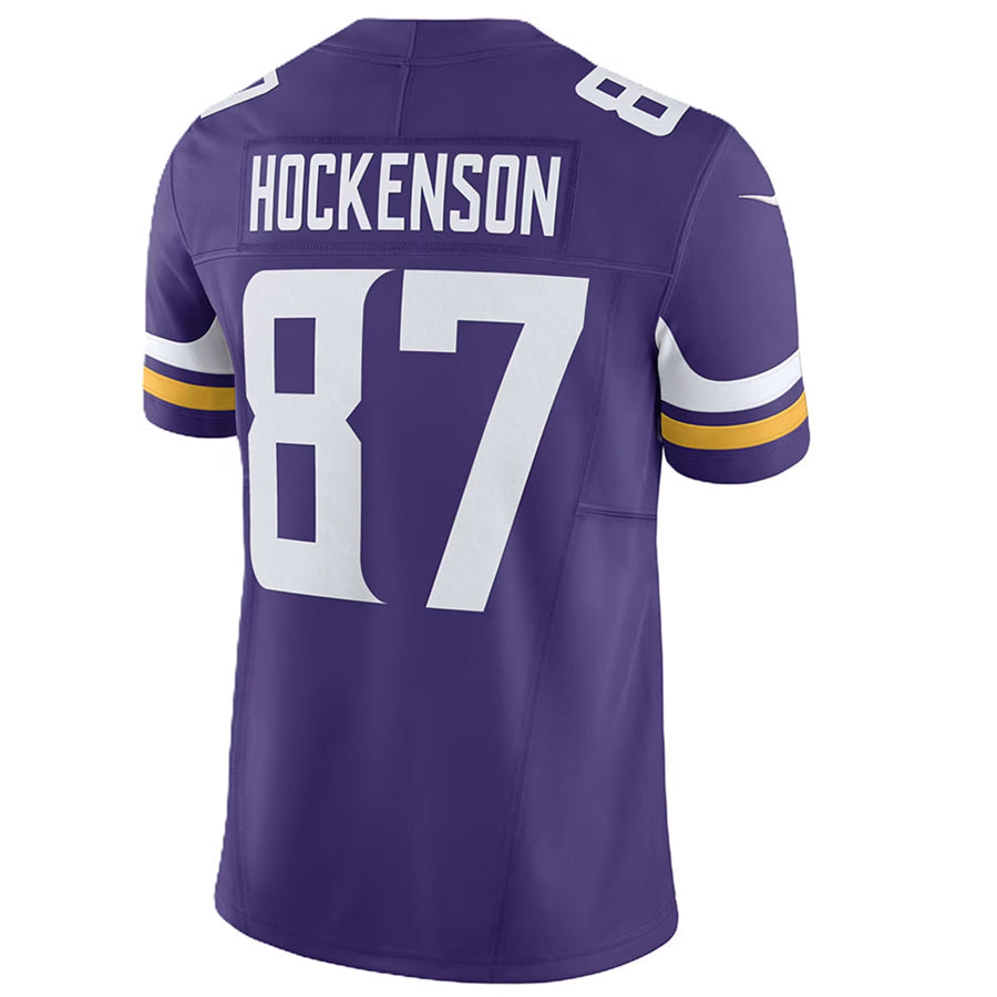 Friene MN.Vikings #87 T.J. Hockenson Player Purple Vapor F.U.S.E. Limited Stitched Jerseys