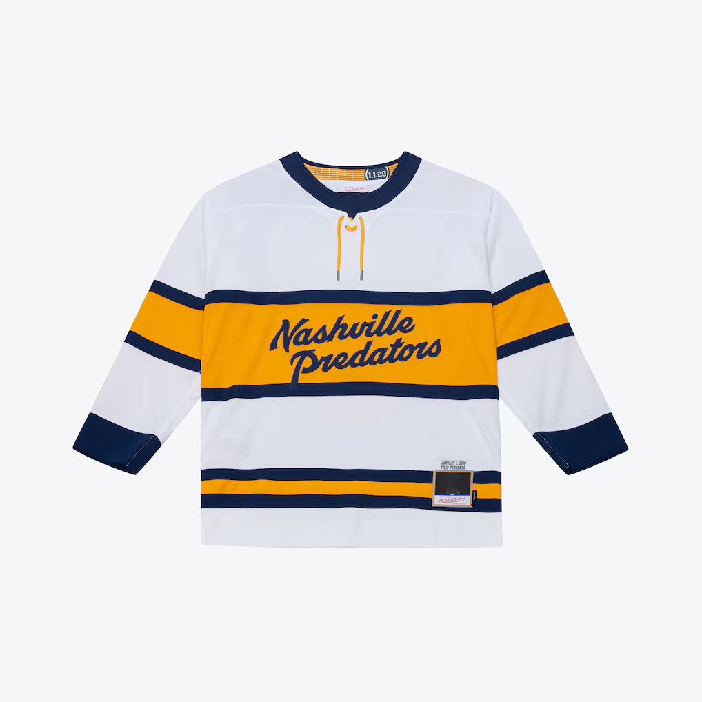Friene N.Predators Filip Forsberg Mitchell & Ness White 2020 Power Play Jerseys