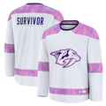 Friene N.Predators White Hockey Fights Cancer Survivor Practice Jerseys