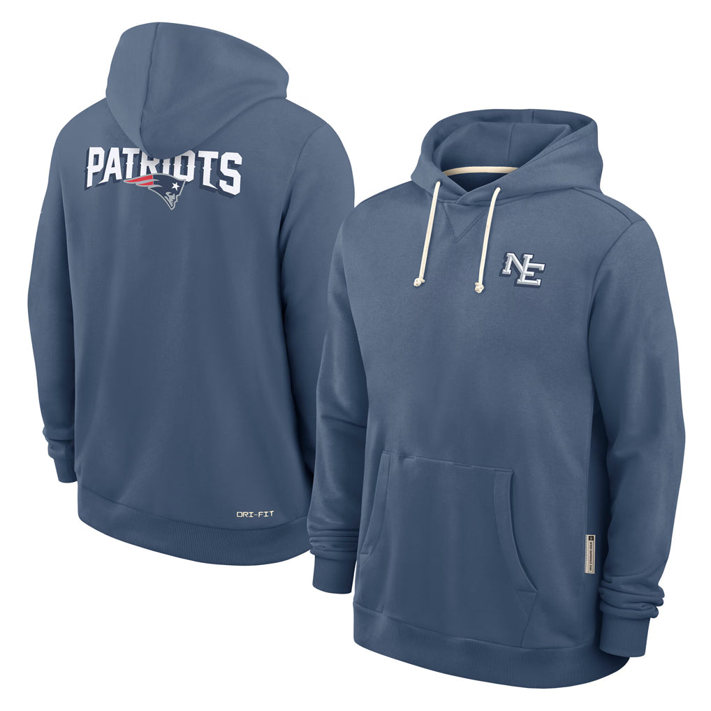 Friene NE.Patriots Blue Rivalries Collection Hoodies Limited Game Blank Player Stitched Jerseys