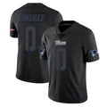 Friene NE.Patriots #0 Christian Gonzalez Player Black Impact LImited Home Game Stitched Jerseys