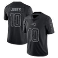 Friene NE.Patriots #10 Drake Maye Player Black REFLECTIVE Limited Stitched Jerseys