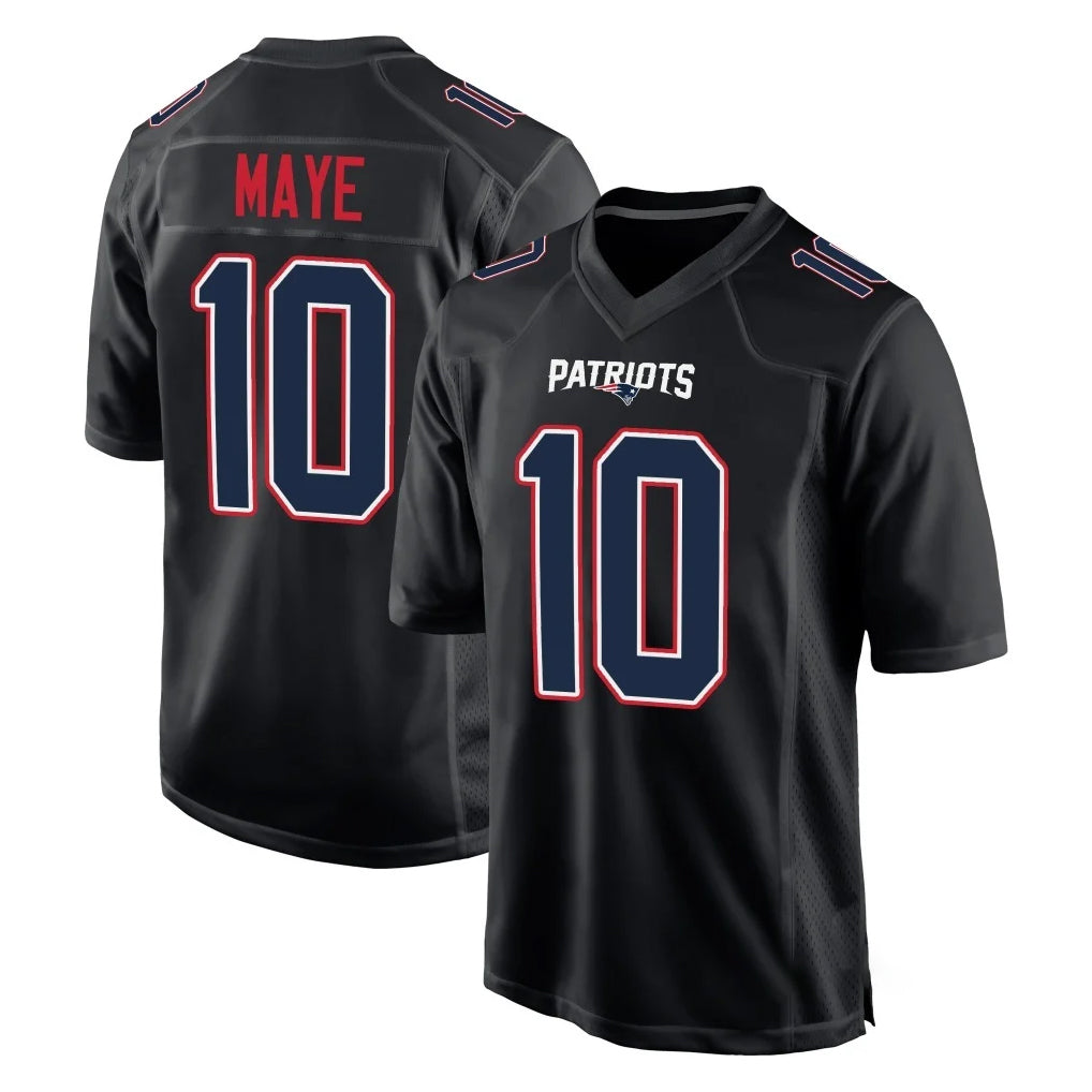 Friene NE.Patriots #10 Drake Maye Player Carbon Fashion Limited Home Game Stitched Jerseys