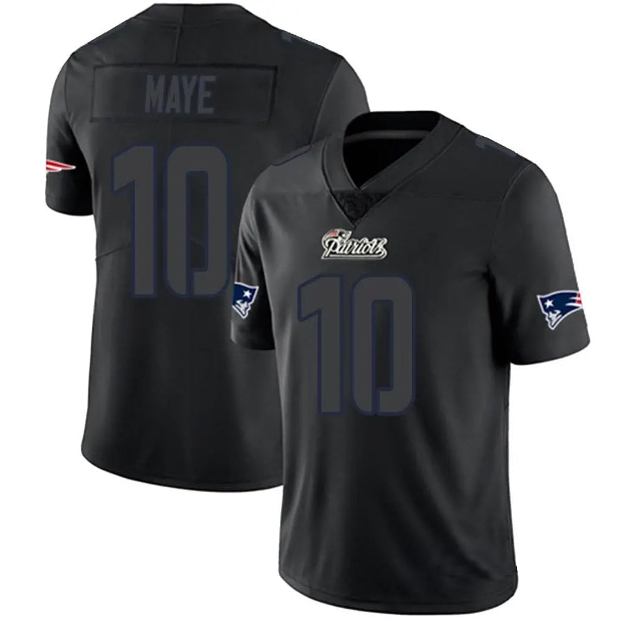 Friene NE.Patriots #10 Drake Maye Player Limited Black Impact Stitched Jerseys