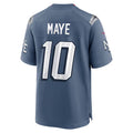 Friene NE.Patriots #10 Drake Maye Player Storm Blue Rivalries Collection Game Stitched Jerseys