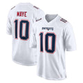Friene NE.Patriots #10 Drake Maye Player White Fashion Limited Home Game Stitched Jerseys