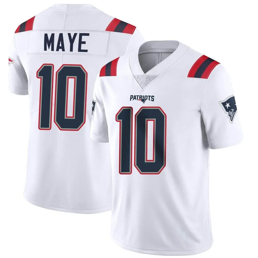 Friene NE.Patriots #10 Drake Maye Player White Vapor Limited Stitched Jerseys