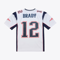 Friene NE.Patriots #12 Tom Brady Mitchell & Ness White 2000 Legacy Replica Puhic Game Stitched Jerseys