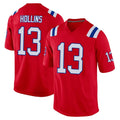 Friene NE.Patriots #13 Mack Hollins Player Red Home Game Stitched Jerseys