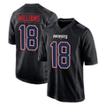 Friene NE.Patriots #18 Kyle Williams Player Carbon Fashion Limited Home Game Stitched Jerseys