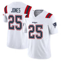 Friene NE.Patriots #25 Marcus Jones Player White Limited Vapor F.U.S.E. Home Game Stitched Jerseys