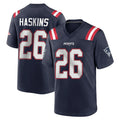 Friene NE.Patriots #26 Hassan Haskins Navy Home Game Stitched Jerseys