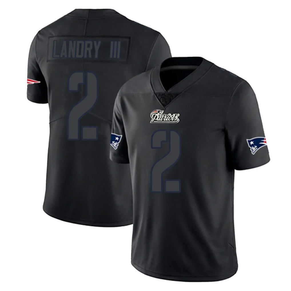 Friene NE.Patriots #2 Harold Landry III Player Black Impact LImited Home Game Stitched Jerseys