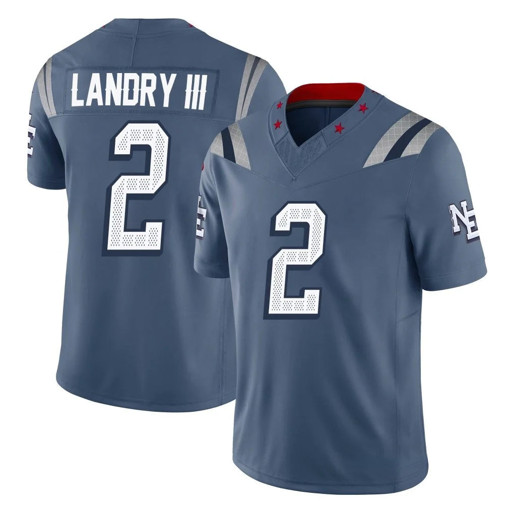 Friene NE.Patriots #2 Harold Landry III Player Blue Limited Rivalries Collection Home Game Stitched Jerseys