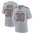 Friene NE.Patriots #30 Jam Miller Player Gray Fashion Limited Home Game Stitched Jerseys
