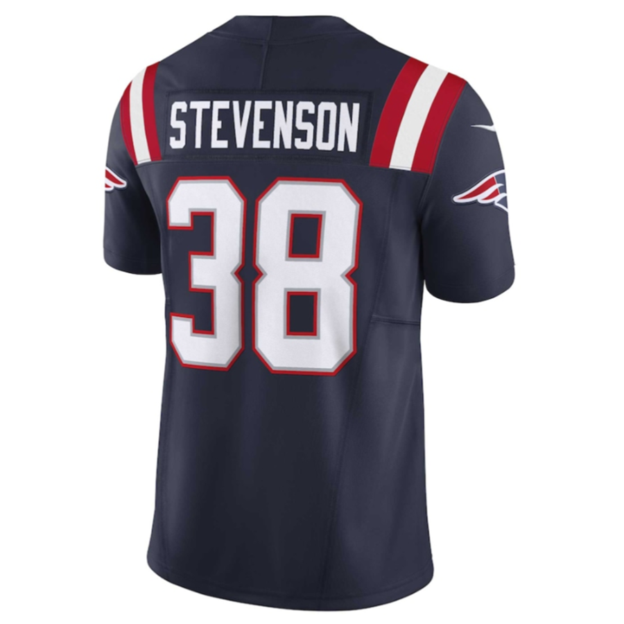 Friene NE.Patriots #38 Rhamondre Stevenson Navy Vapor F.U.S.E. Limited Jersey Stitched American Stitched Jerseys