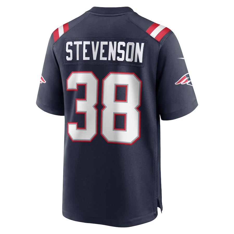 Friene NE.Patriots #38 Rhamondre Stevenson Player Navy Home Game Stitched Jerseys