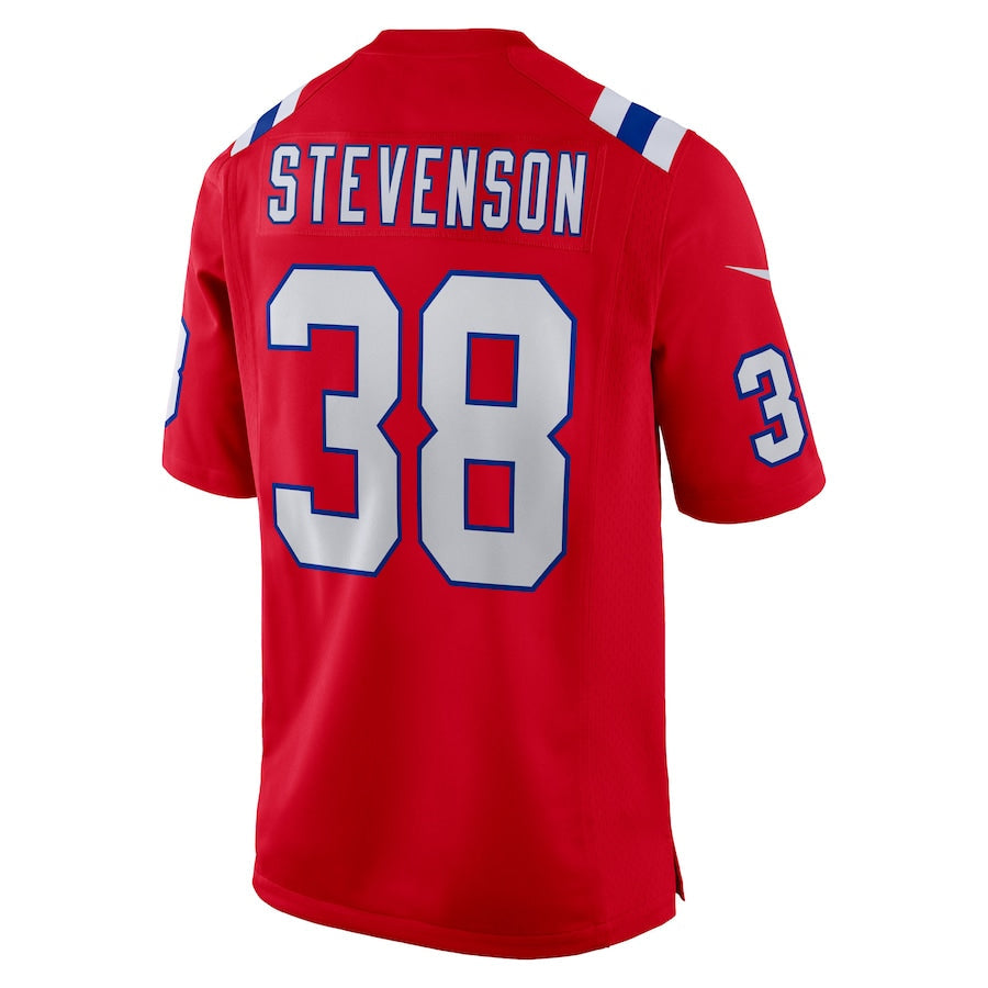 Friene NE.Patriots #38 Rhamondre Stevenson Player Red Home Game Stitched Jerseys