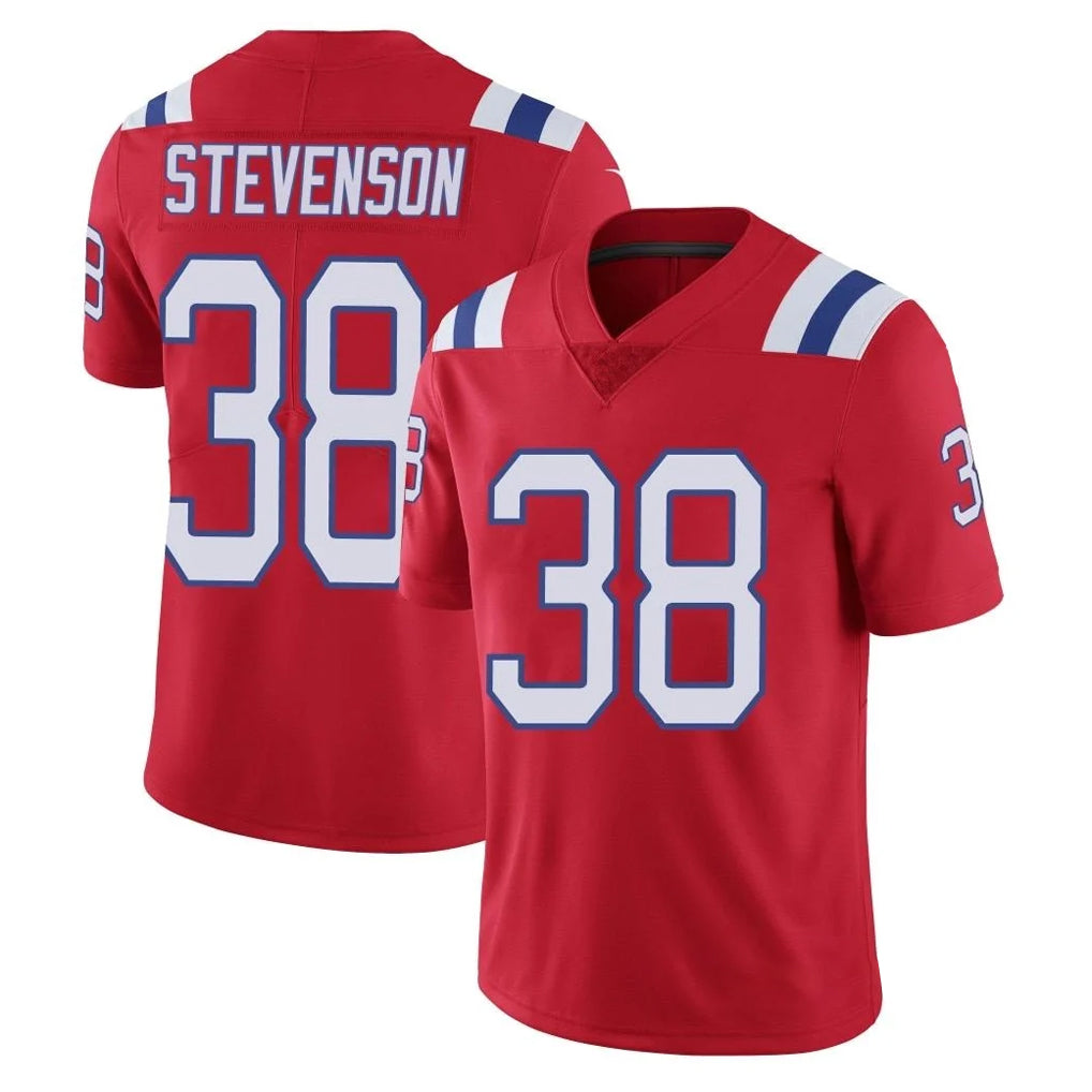 Friene NE.Patriots #38 Rhamondre Stevenson Player Red Vapor Untouchable Home Game Stitched Jerseys