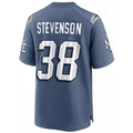Friene NE.Patriots #38 Rhamondre Stevenson Player Storm Blue Rivalries Collection Game Stitched Jerseys