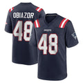 Friene NE.Patriots #48 Namdi Obiazor Player Navy Home Game Stitched Jerseys