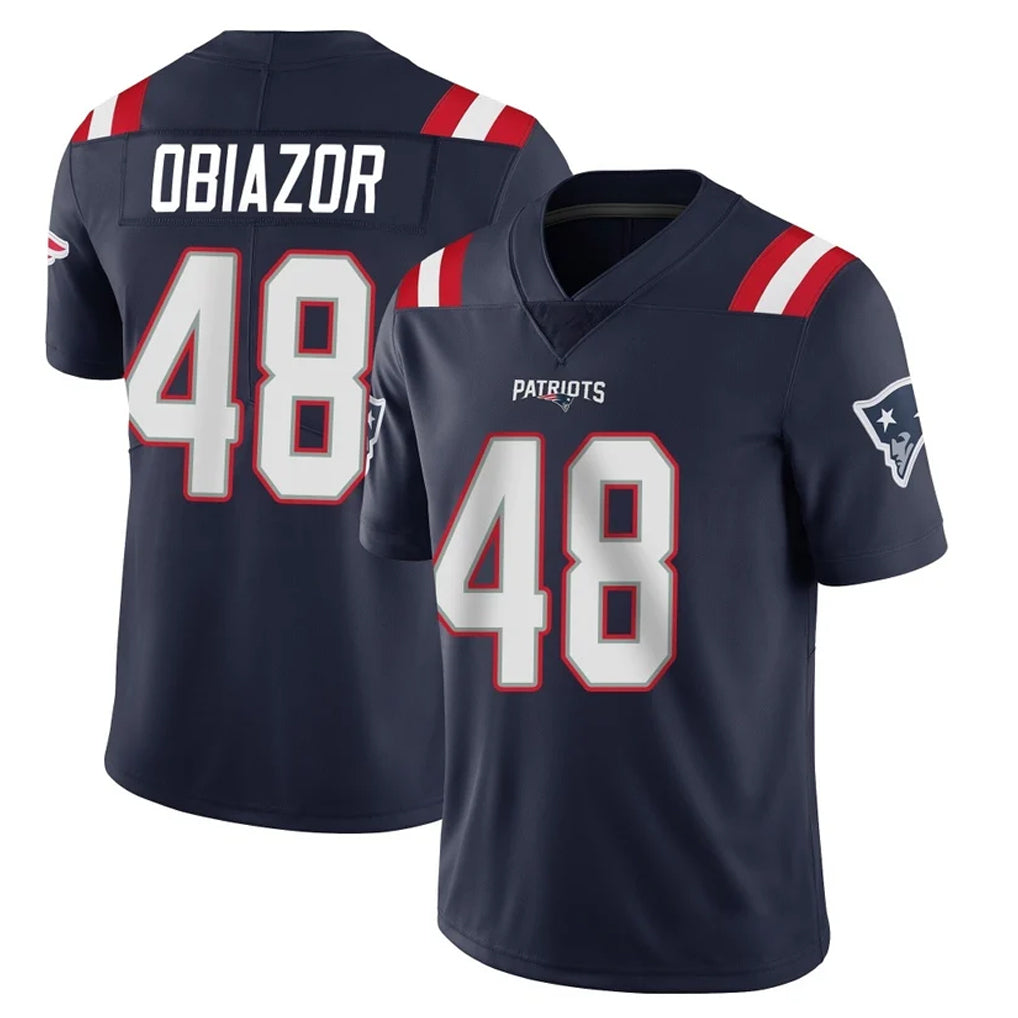 Friene NE.Patriots #48 Namdi Obiazor Player Navy Vapor Untouchable Home Game Stitched Jerseys