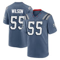 Friene NE.Patriots #55 Jared Wilson Player Blue Rivalries Collection Home Game Stitched Jerseys